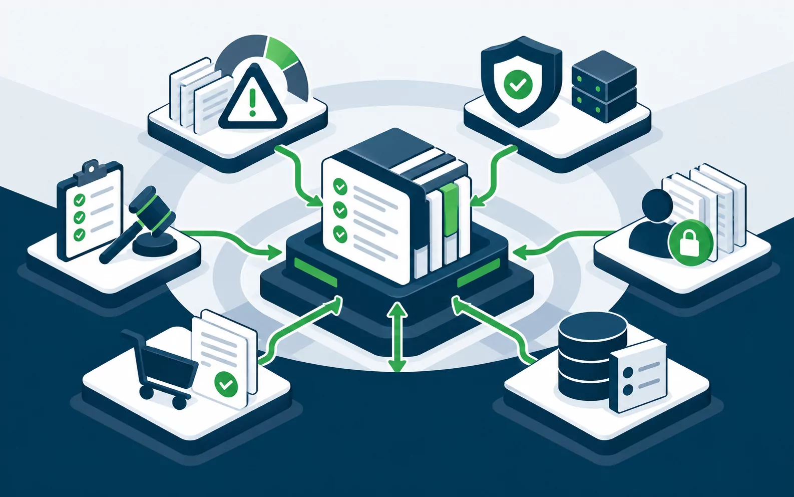 AI governance connected to existing risk, security, privacy, legal and procurement processes
