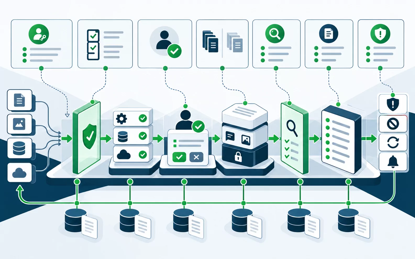 Identity, least-privilege access and approval controls applied to AI agents