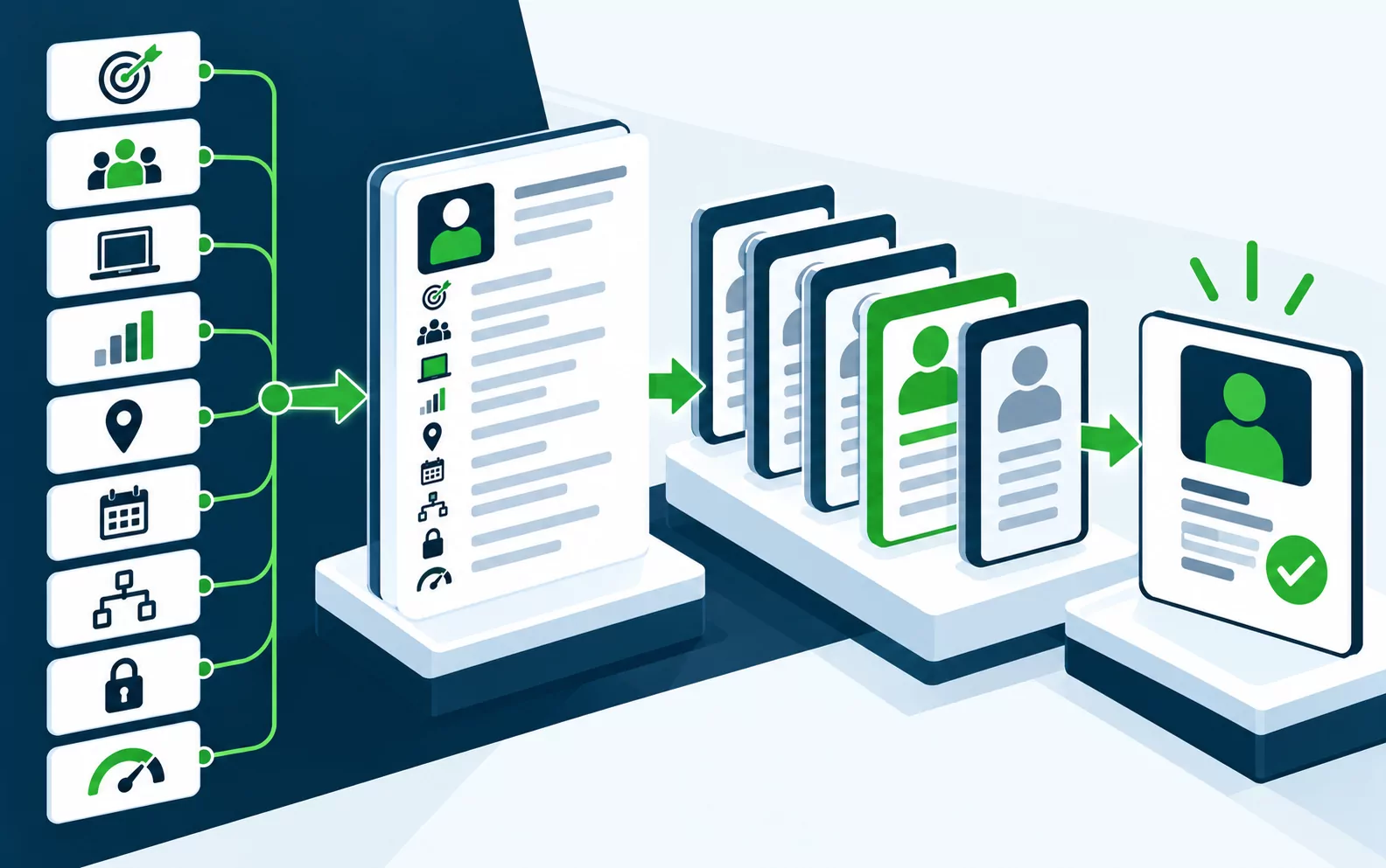 Defined role requirements narrowing a candidate pool to the right match