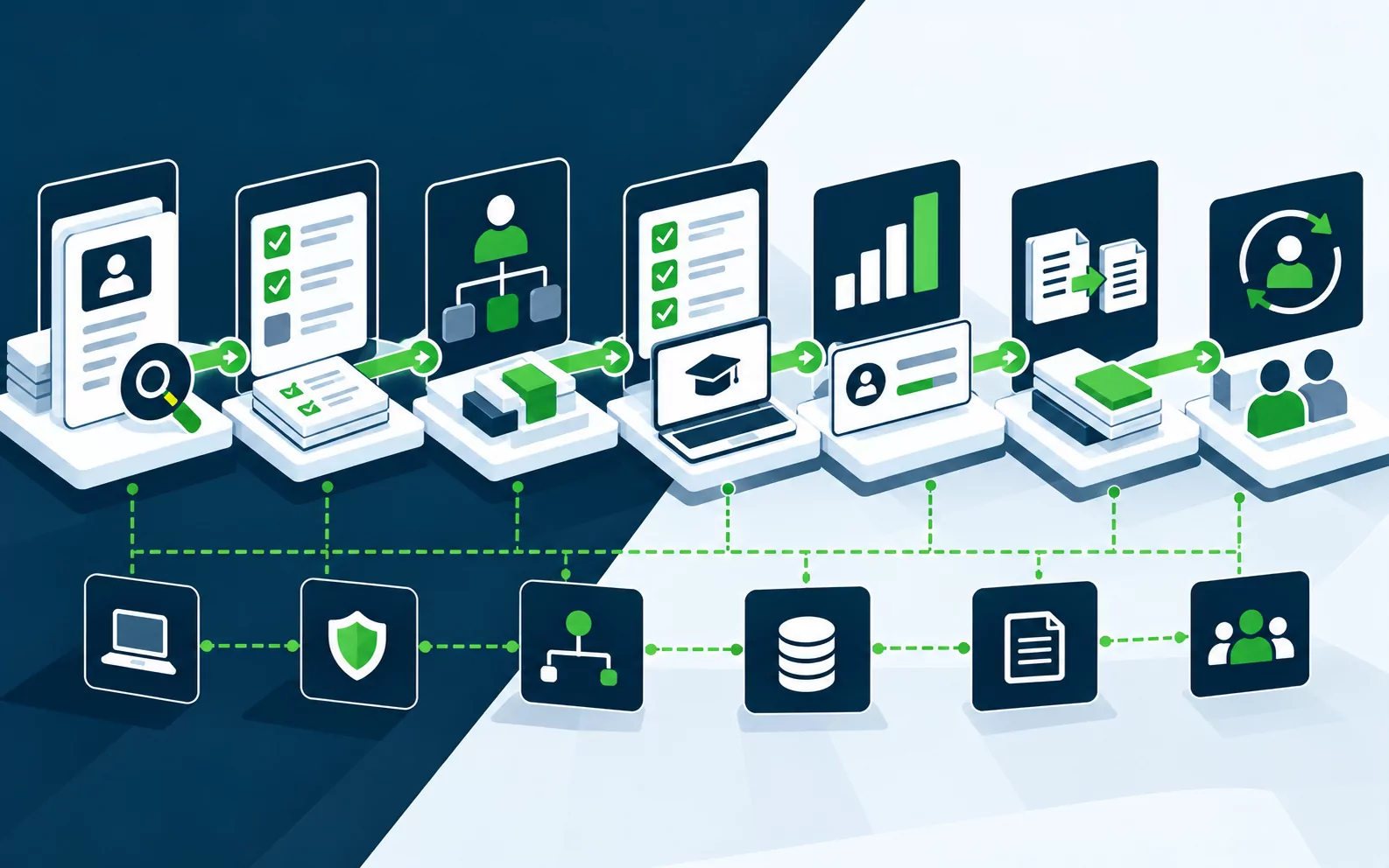 Engagement options from individual specialist to blended team, connected to delivery tools